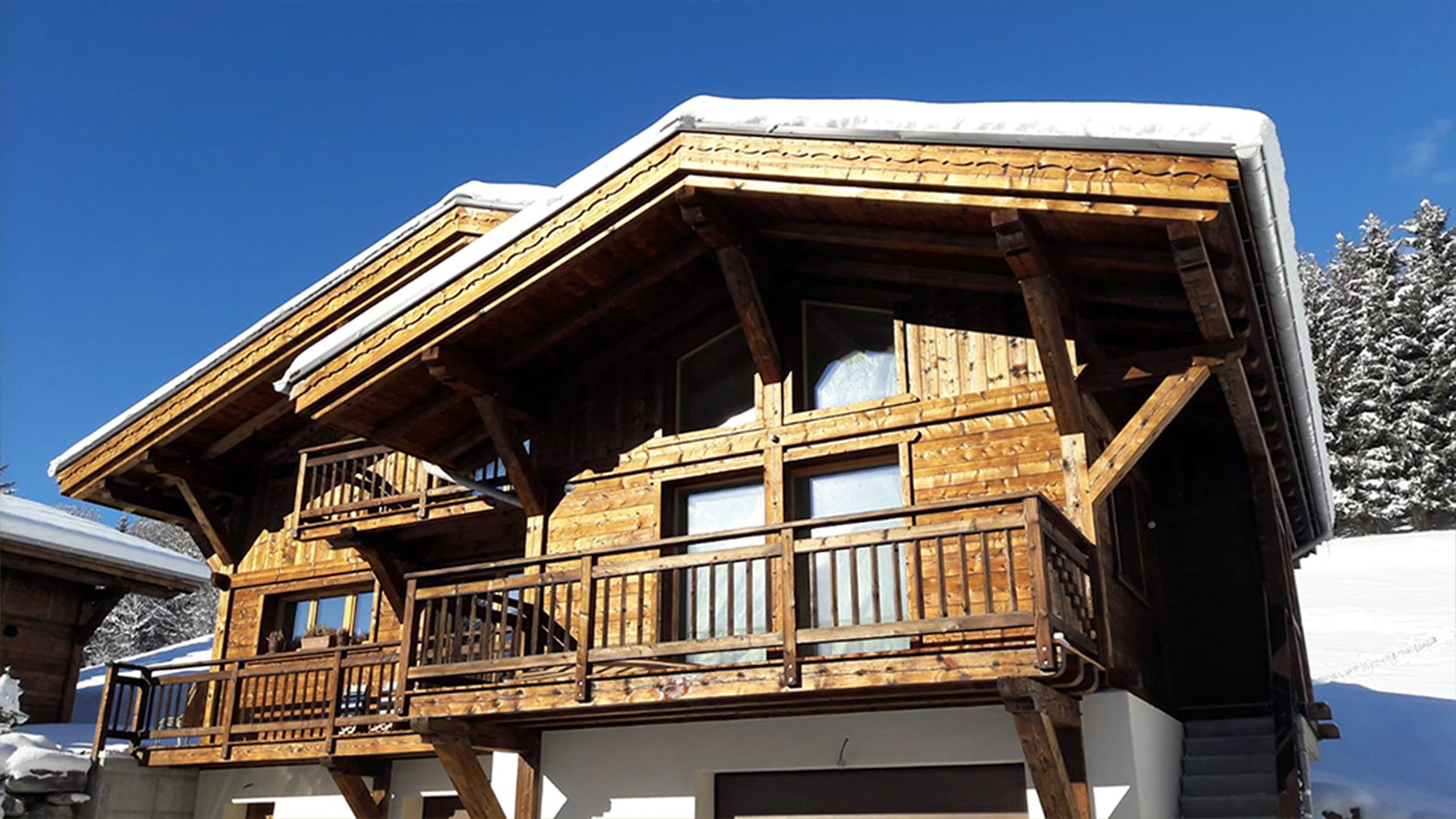 De Paoli Charpente, Construction de Chalet au Mont à Servoz, Vallée de Chamonix