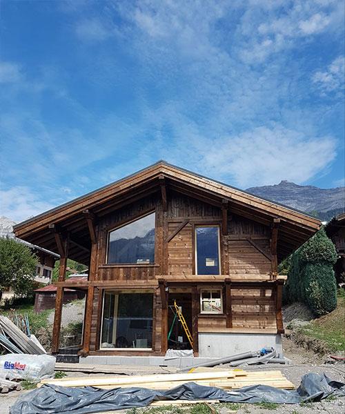 Construction de Chalet neuf au Vieux Servoz, Vallée de Chamonix